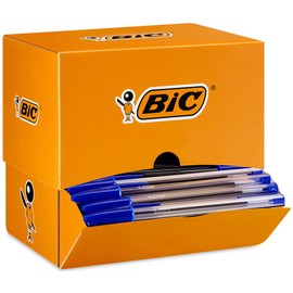 BIC Cristal Original Ballpoint Pen Set in Blue, Line Width 0.4 mm, Pack of 150, Ideal for the Office, Home Office or School