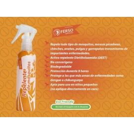 Ferso 25 Pack Repelente De Mosquitos Ferso Biodegradable 120ml