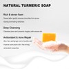 KISSIO Turmeric Soap Bar,Face & Body Cleanser,Blemish Control,Ginger and Lemon