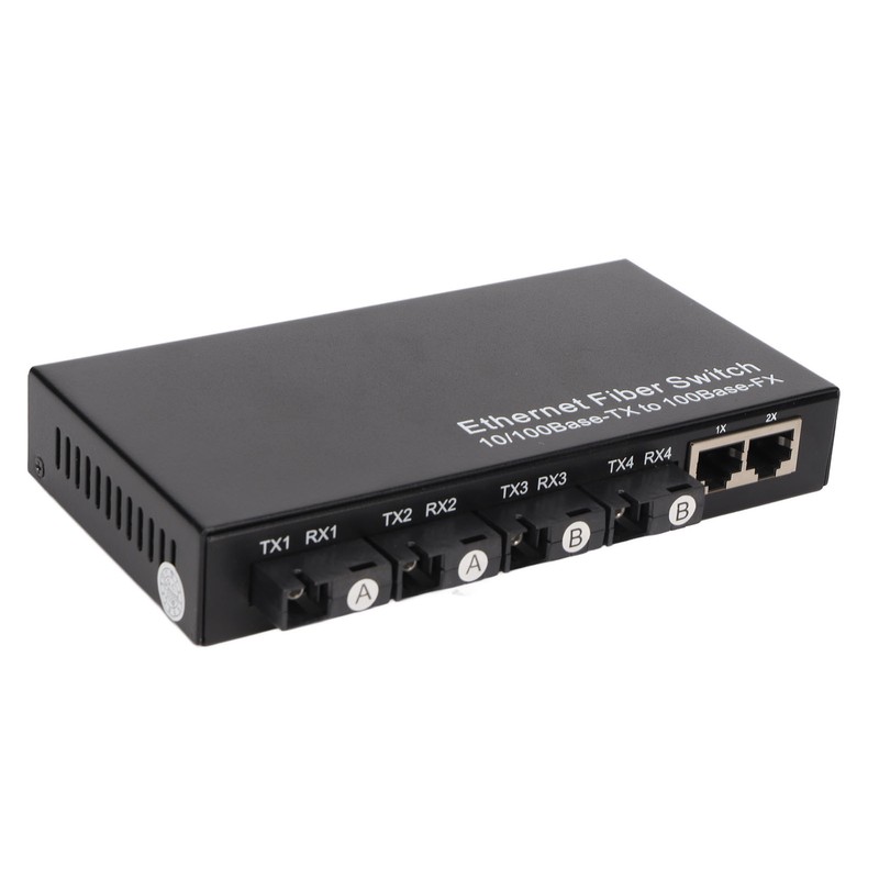 Ethernet Optical Switch 6 Ports 10 100Mbps RX1550 Tx1310nm LED