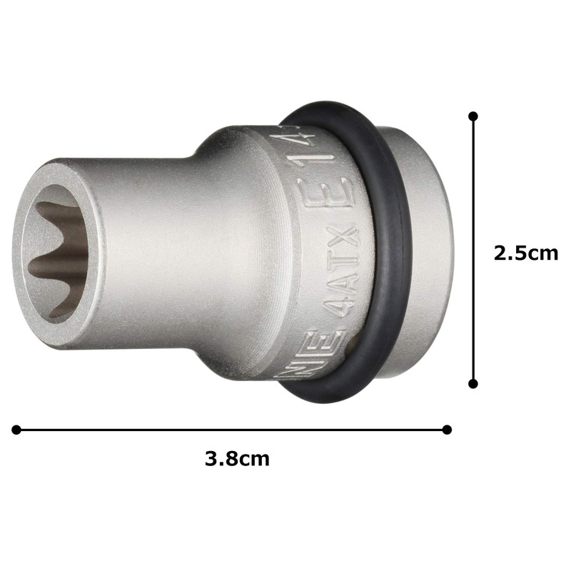 Tone 4ATX-E14 Torx Socket for Impact, 1/2-inch (12.7 mm) Drive: