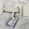 D-type plastic carabiner mountaineering camping biner khaki 40ea