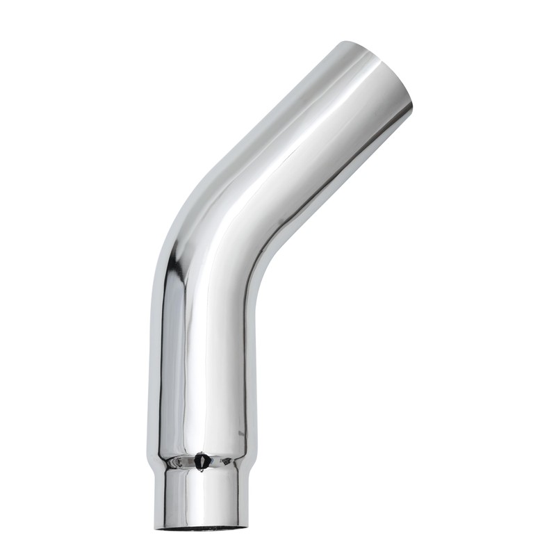 Chromed Exhaust Elbow,5" * 23", 4"ID, 45 Degree