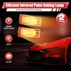 SanBouSi 2000W Infrared Paint Curing Baking Lamp Heat Lamp Paint