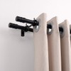 Goowin Curtain Rod Bracket, 3pcs Adjustable Curtain Rod Holder, Double
