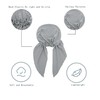 ZLYC Women's Chemo Turban Hat, Pre-Tied Headscarf, Head Wraps, Lightweight