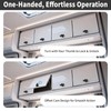 Loclink Thumb Operated Offset Cam Lock 2PCS, Black Plastic Coated