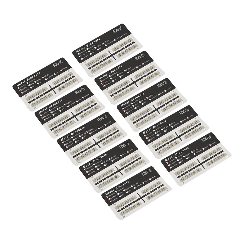 200pcs 022 Slot Dental Brackets Brace Highly Polished Monoblock Edgewise