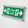V Safety Fire Exit Left & Right 300 x 100