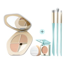 TIMAGE Concealer Palette, Creamy Texture, Tear Grooves, Acne Marks, Dark Marks, Nasolabial Lines, Covers Mouth Corners, Eye Concealer, Face Concealer, Long Lasting, 3 Color Adjustable, Popular, 0.2 oz