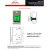 Visionis VIS-7100 Green LED Square Request Push to Exit Button