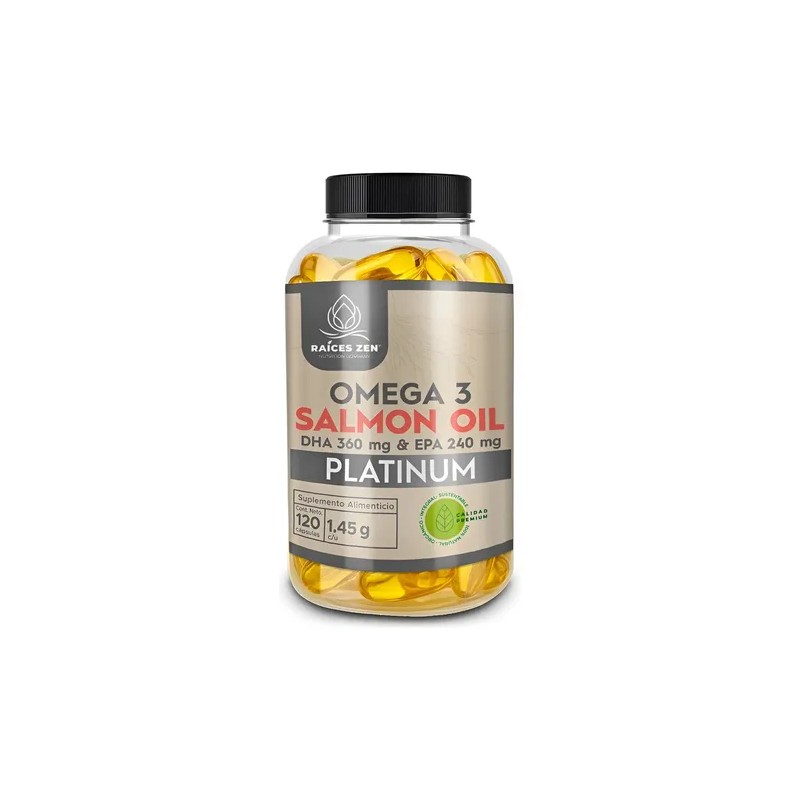 Omega Raíces Zen Platinum 2000mg 120 Cápsulas Sabor Epa Dha