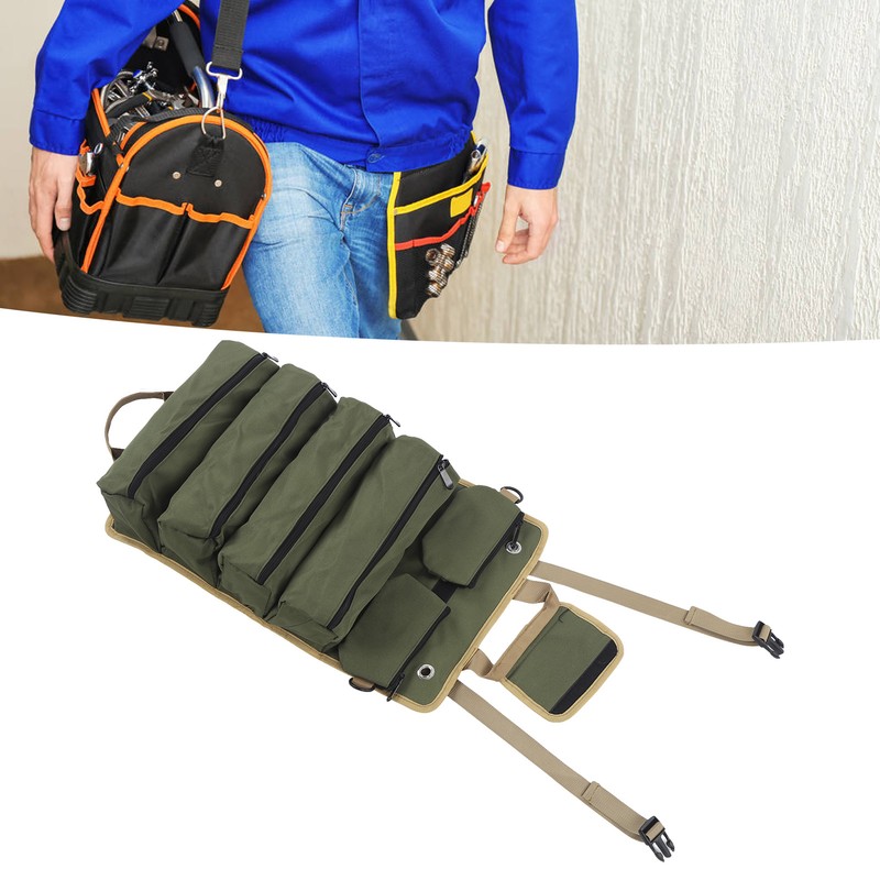 Tool Roll Up Bag Oxford Cloth Portable Multi Purpose Tool