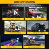 Auxbeam 4In 72W Round Led Offroad Light, 2PCS 7200LM Spot