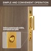 Fihatokus Pocket Door Edge Pull with Push Automatic Bounce Switch,Hidden