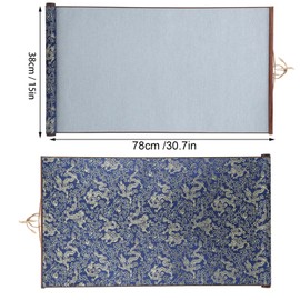 Chazcool Water Writing Cloth, Reusable Chinese Calligraphy Paper, Reusable Calligraphy Practicing Tool Student Stationery, Water Scroll for Practicing