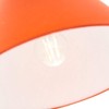 Traditional 12" Vibrant Orange Cotton Coolie Lampshade Suitable for Table