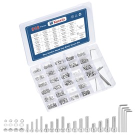 Kozelo 916pcs Socket Head Cap Screws Bolts Nuts Assortment Kit - [M3/M4/M5/M6] 304 Stainless Steel Allen Socket Drive for 3D Printer, with Wrench