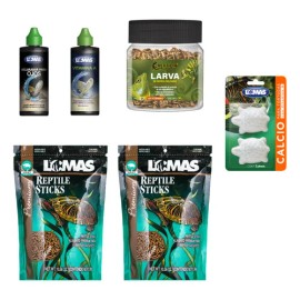Kit Alimentación Y Cuidado Tortuga 6 Pz Lomas