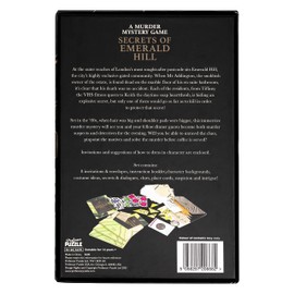 Professor PUZZLE Secrets of Emerald Hill - Multiplayer Murder Mystery Game Collection/Detective Game