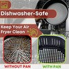NAMAI - Air Fryer Liners Round 20 CM, Non-Stick Aluminium,