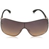 Rocawear Women's R3281 Gldbk Non-Polarized Iridium Shield Sunglasses, Gold Black,
