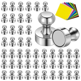 Omtofo Pack of 50 Neodymium Magnets Extra Strong, 12 x 16 mm Magnets for Magnetic Board, N52 Mini Magnets, Small Strong Magnets for Fridge, Pegboard, Notice Board, Whiteboard, A4, Photo