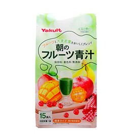 Yakult ASA No Fruit AOJIRU (Ooita Young Barley Grass) | Powder Stick | 7g x 15 [Japanese Import]