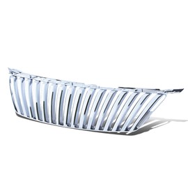 Chrome Badgeless Vertical Style Front Upper Bumper Grille Compatible with Lexus IS250 IS350 06 07 08 2006 2007 2008