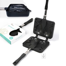 Household camping Hwasa Bungeoppang pan 2-piece Bungeoppang mold Bungeoppang machine / 가정용 캠핑 화사 붕어빵팬 2구 붕어빵틀 붕어빵기계