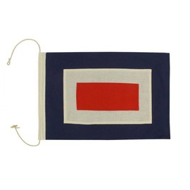 Hampton Nautical Letter F Nautical Cloth Alphabet Flag, Letter W