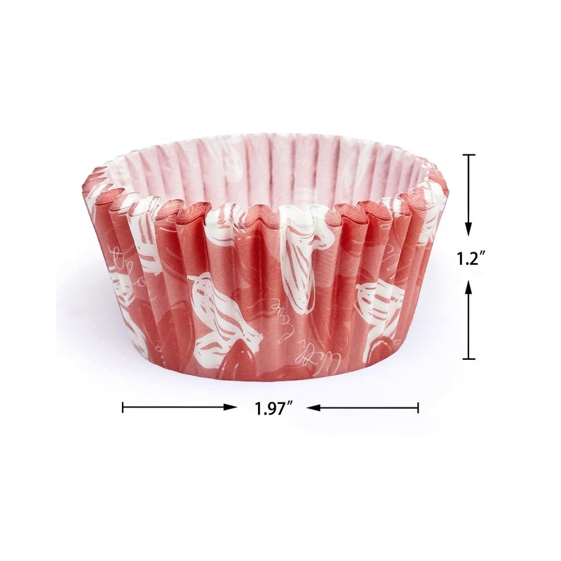 Gcardist Standard 300-Count Cupcake Liners Cupcake Cups Food Grade Pink