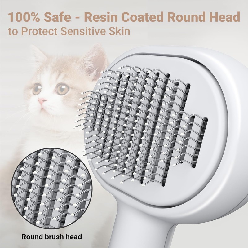 Zivacate [3-in-1] Cat Brush Set with Pet Hair Remover &