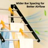 Gecauoea Wall Mounted Drying Rack, Pre-Install Adjustable Width 13-23 Inch,