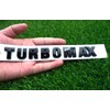 2PC 2024-2025 Turbomax Emblems 3D Badge Nameplate Hood Letters Logo