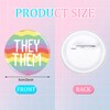 Pronoun Badges Pins Gender Identity Pins They/them,she/her, He/him Pronoun Pin