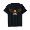 Eagle Holding Baseball Cartoon Character T-Shirt