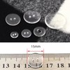 15MM Round Clear Button,150PCS Round Resin Buttons Sewing Buttons,2 Holes