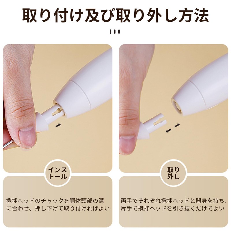 aninako ブレンダー 泡立て器 電動 ミルクフォーマー ハンドミキサー 小型 電動泡立て器 生クリーム ミルク泡立て器