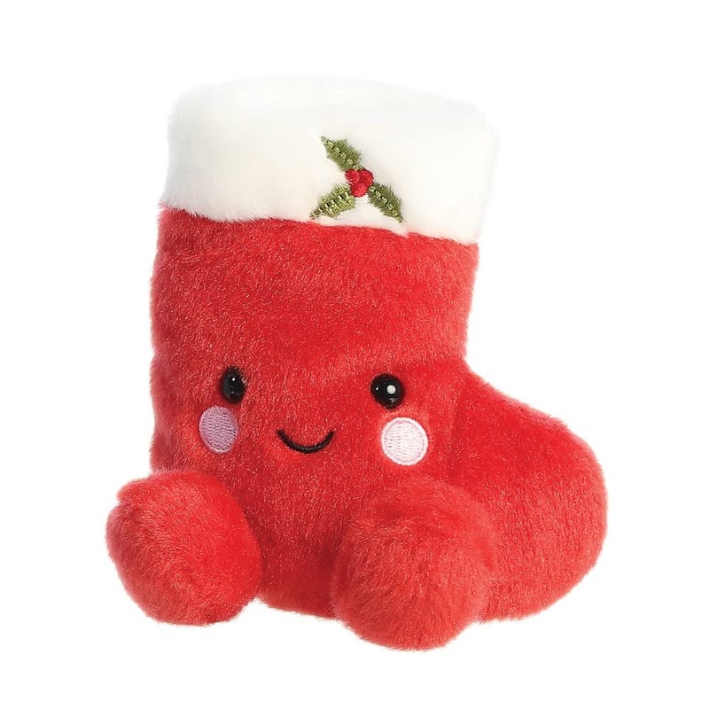 Aurora, 99220, Palm Pals Holly Christmas Stocking, 5In, Soft Toy,