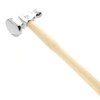 The Beadsmith Two-Sided Chasing Hammer - 10.75 Inches Wooden Handle,