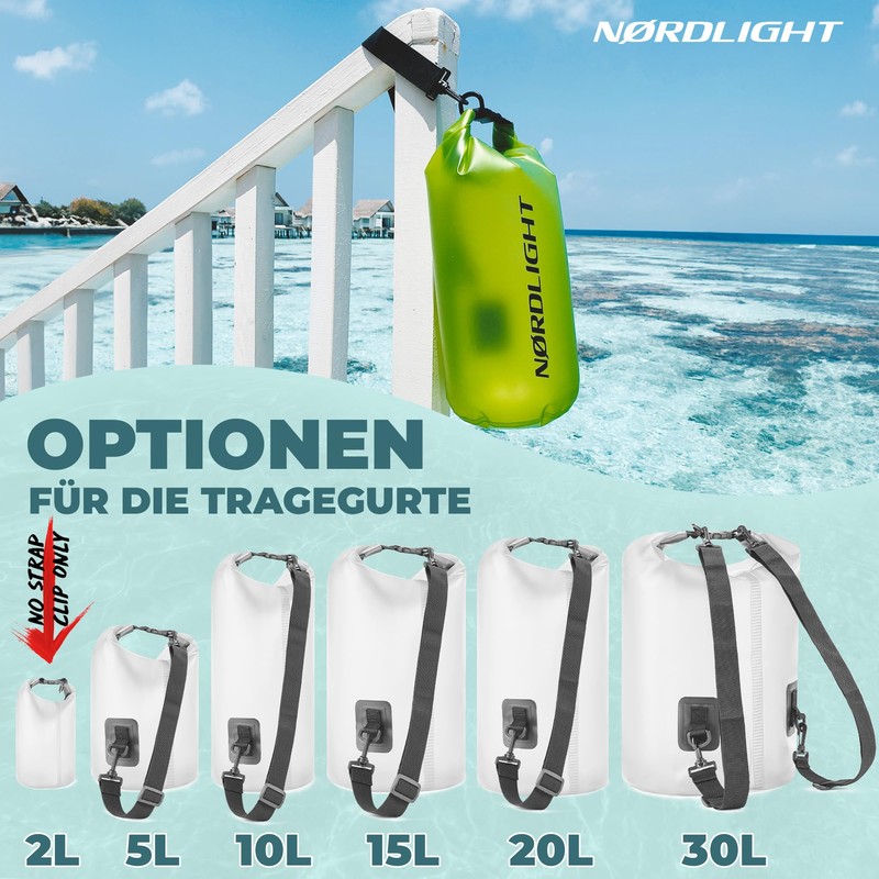 Nordlight Dry Bag 20 L Waterproof Bag – (Transparent) Waterproof