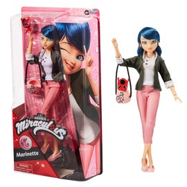 Miraculous Ladybug And Cat Noir Toys Marinette Fashion Doll | Articulated 26cm Marinette Doll With Accessories Kwami | Ladybug Superhero Marinette Figurine | Bandai Dolls