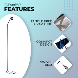 CPAP Hose Holder CPAP Tube Holder with CPAP Mask Wipes - Tangle-Free CPAP Hose Hanger with CPAP Mask Cleaning Wipes CPAP Supplies