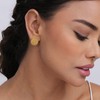 LeCalla 925 Sterling Silver Omega Back Earrings Jewelry Medium Large