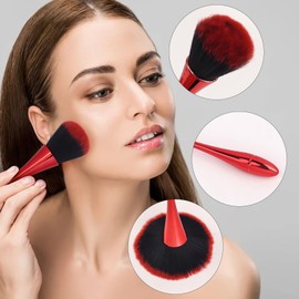 2 Pack Nail Dust Brush Acrylic Brush Cleaner Nail Brushes for Cleaning Dust Dip Powder Brush Soft Large Makeup Brush Fluffy Blush Brush Nail Clean Up Brush Manicure Brush Tools