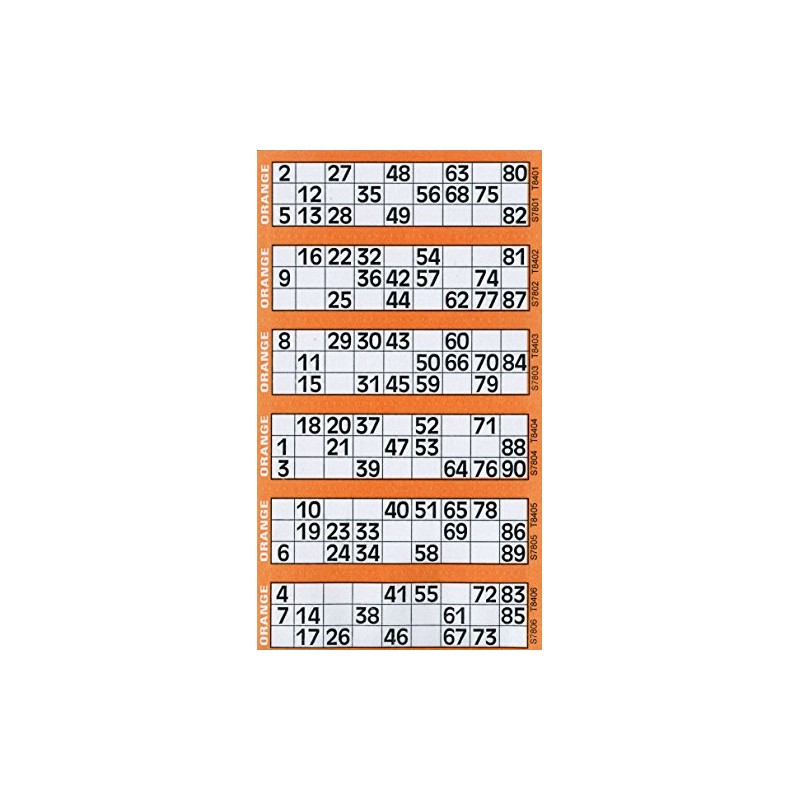 Thomas & Anca Club Supplies Ltd 600 Bingo Tickets -