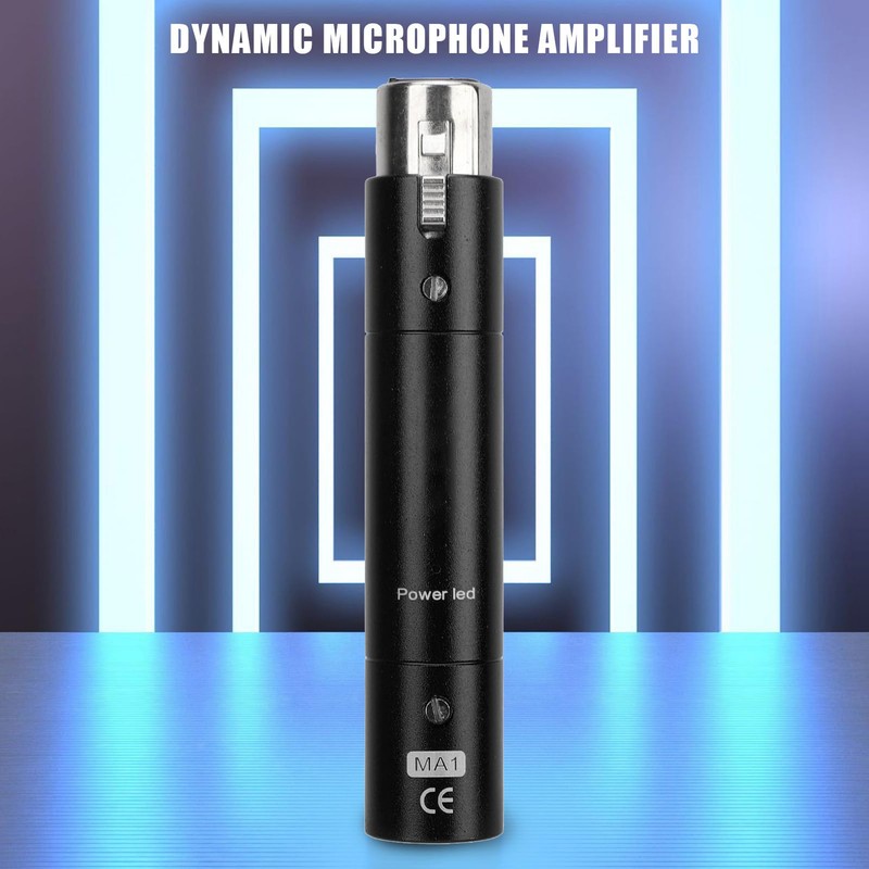 Inline Microphone Preamp, Lossless Amplification Dynamic Active Inline Mic Booster