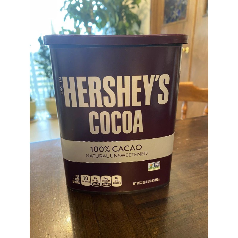 Hershey’s Natural Unsweetened Cocoa, Gluten Free, Can ( 23 oz.)