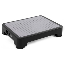 CHIKILLA Step Stool for Adults Kids and Seniors, Non-Slip Step Platform Indoor and Outdoor for Pregnant Woman, Portable Stair Assist for Kitchen, Office, Bedroom Car, Bedside and Shower, Black-Gray